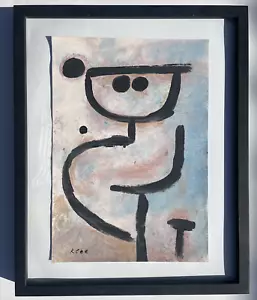 KLEE Paul Black Blue Figure Abstract Original Painting Art not a Lithograph B58 - Picture 1 of 12