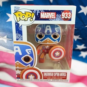 Gingerbread captain America funko # 933 (nib) Brand new holiday captain America  - Picture 1 of 7