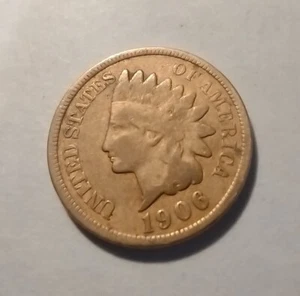 1906 Indian Head Penny kostenloser Versand  - Bild 1 von 4
