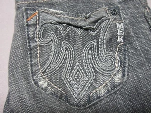 MEK DENIM BOYS GIRLS AMSTERDAM DISTRESSED BLACK STRAIGHT LEG JEANS SIZE 12 NEW - Picture 1 of 6