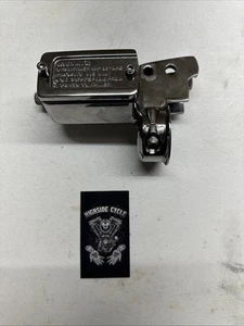 HARLEY DAVIDSON CHROME FRONT BRAKE MASTER CYLINDER OEM 5/8 FXR FXD XL 84-95 - Picture 1 of 7
