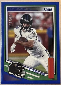 2025 Score Isaiah Likely #269 Blue Showcase /250 Ravens - Picture 1 of 2