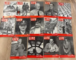 Life Magazine 1939 - 1944  Lot Of 12 Issues WW2 Era Issues - Picture 1 of 4