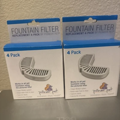 Paquete de 2 filtros de fuente de agua Pioneer Pet #3014 nuevos para perro/gato Foto 1 de 2