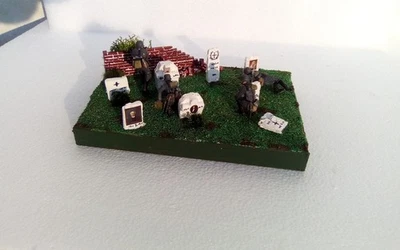 DIORAMA 1/35 FRANCIA '40 TEDESCHI COMBATTIMENTO IN CIMITERO - Immagine 1 di 4