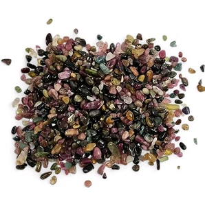 Chips lucidate in cristallo di tormalina assortite Brasile 65,2 grammi - Foto 1 di 1