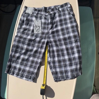 Pantalones Cortos VERCHO Clothing Company Para Hombre Blanco y Negro A Cuadros Talla 32 Entrepierna 12" Nuevos con Etiquetas Foto 1 de 4