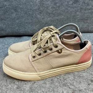 Zapatillas deportivas informales Taos para mujer beige rosa de lona con cordones talla 11 - Imagen 1 de 8