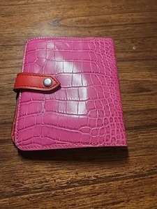 Banana Republic Reisepassetui/aufklappbare Kartenbrieftasche, rosa & rot - Bild 1 von 6
