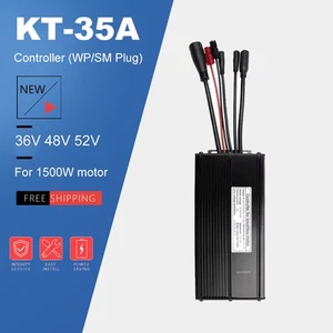 E-Bike 36V 48V 52V KT-35A Sine Wave Controller WP/SM Plug For 1500W Motor - Picture 1 of 16
