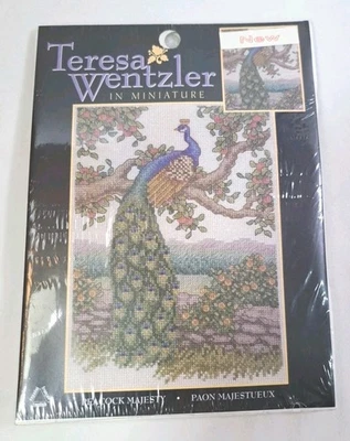 Kit de punto de cruz PEACOCK MAJESTY TERESA GOZLER en miniatura nuevo en paquete Foto 1 de 4