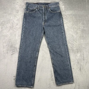 Vintage Levis 501 Jeans Mens 32x30 (32x29) USA MADE Blue 90s Button Fly Distress - Picture 1 of 16