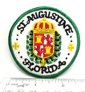 Vintage St Augustine Florida FL Jacke Patch Wappen Reise Souvenir - Bild 1 von 3