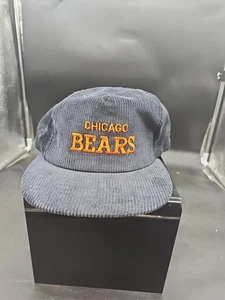 Cappello Chicago Bears uomo snapback blu velluto a coste corda anni 90 logo NFL vintage - Foto 1 di 7