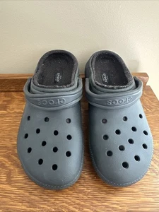 Crocs Fleece gefütterter Clog Dual Comfort schwarz Größe Damen 10 Herren 8 - Bild 1 von 17