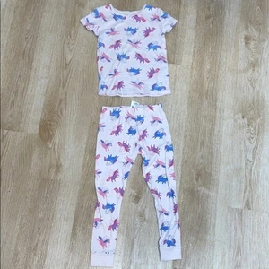 Kids Headquarters Unicorn Fairies Short Sleeve Long Pant Pajamas PJs Set - Picture 1 of 6