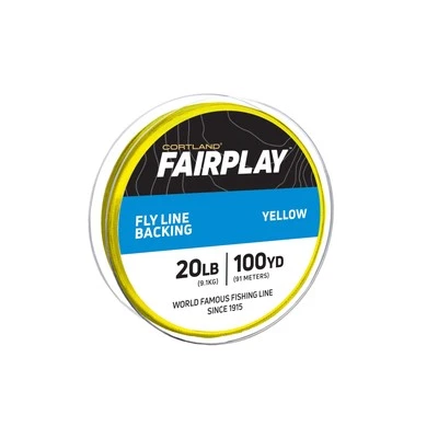 Respaldo de carrete Fairplay Fly Line, amarillo, 20 lb, 100 yardas Foto 1 de 4
