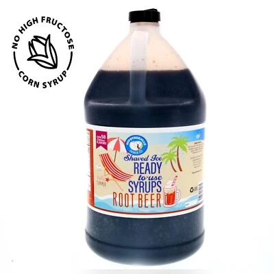 Hypothermias ROOT BEER Flavor Syrup 🍧 Snow Cone machine Shaved Ice Syrup GALLON