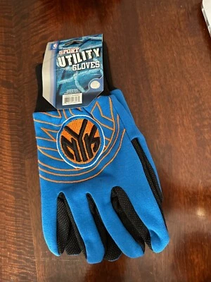 Guantes utilitarios antideslizantes NBA NY Knicks 2 tonos azules Foto 1 de 2