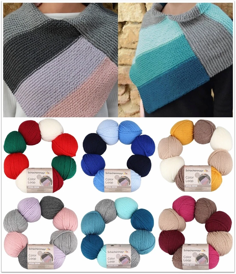 200g (8 x 25g) Schachenmayr Color Loop Wolle Garn Stricken Häkeln GP 49,75€/1kg - Bild 1 von 1