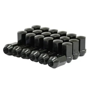 Set of 24 Black 14x1.5mm Lugs GMC Chevy RAM Dodge Factory Style 7/8" Hex OEW - Picture 1 of 3