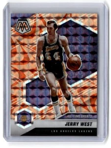2020-21 Panini Mosaic #293 Jerry West Mosaic Reactive Orange - Picture 1 of 2