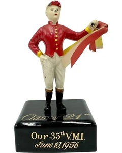 Vintage The 21 Club NYC Restaurant Equestrian Jockey Paperweight VMI Alumni - Picture 1 of 12