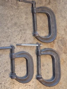 Armstrong 3Pc C Clamp 78-403 & 78-402 Drop Forged USA - Picture 1 of 4