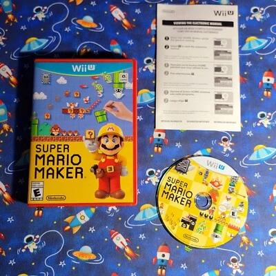 Super Mario Maker (Nintendo Wii U) GAME - COMPLETE w/ Insert TESTED - Image 1 of 4