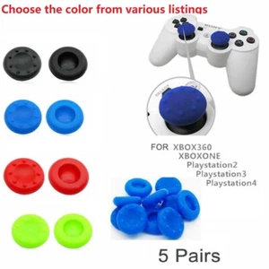 10X Concave Controller Grips Thumb Stick Cap Cover For Xbox One PS4 Xbox 360 PS3 - Picture 1 of 25