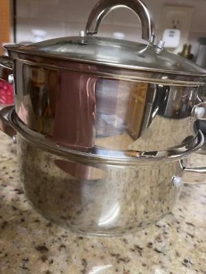 OSTER 3 Piece Stainless Steel Steamer Set- 3 Qt. - Image 1 of 3