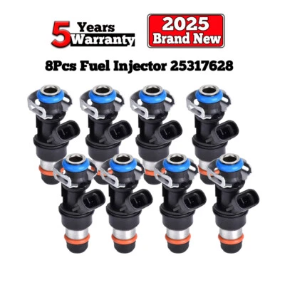8x New Fuel Injectors for 2007-2010 Chevrolet Silverado 2500 3500 HD 6.0L - Image 1 of 4