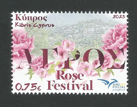 Cyprus Stamps SG 2023 Euromed Mediterranean Festival | Roses - MINT Cover