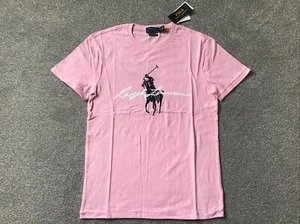 Polo Ralph Lauren Custom Slim Fit Big Pony Tee Pink In Mens Size S BRAND NEW - Picture 1 of 4