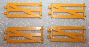 Playmobil Accessories 4x Fence Yellow Small - Picture 1 of 2