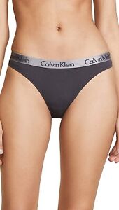 Calvin Klein Women's 237661 Radiant Cotton Thong Panty Underwear Size L