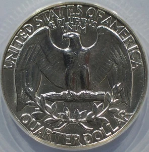 1963 Washington Type B Rev.+ Rev. Lamination - Double Error - ANACS MS 62   - Picture 1 of 4