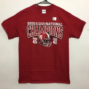 Camiseta Alabama Crimson Tide 2015 Fútbol Campeones Nacionales Puntuación Camiseta Carmesí - Imagen 1 de 5
