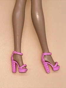 Barbie Fashionistas Fashion Fever Doll Shoes High Heels Pale Pink - Picture 1 of 12