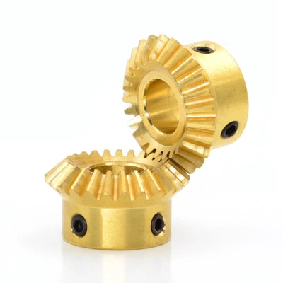 0.5/0.8/1/1.5 Modul 15~30 Zähne Messing Schirmzahn Kegelrad Winkelverhältnis 1:1 - Bild 1 von 4