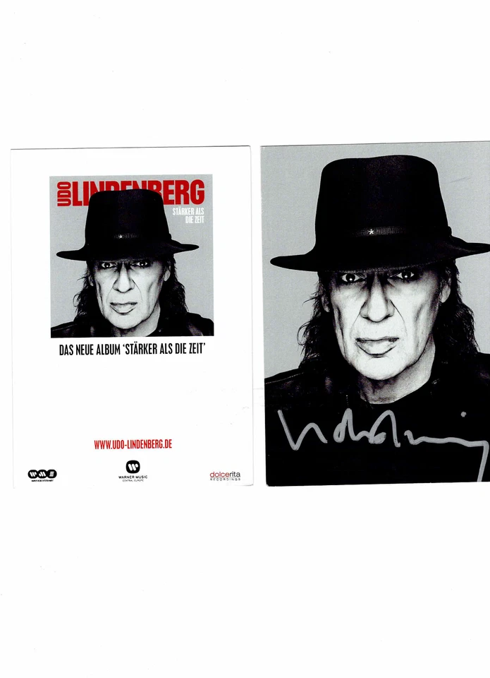 Udo Lindenberg   - Autogrammkarte , Original Signiert, Rarre- AK , Musik - Bild 1 von 1
