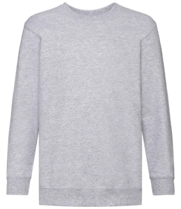 Fruit of the Loom Boys Girls Childs Kids Set-In Sweatshirt Jumper - Picture 1 of 13