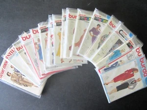 Lot of 15 Burda, 1 Stil, and 1 Neue Mode ALL 17 SEWING PATTERNS UNCUT - Picture 1 of 6