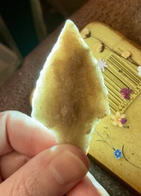 authentic arrowheads pre 1600 Awesome Quartz Koens Crispin Blade Burks County PA - Image 1 of 4