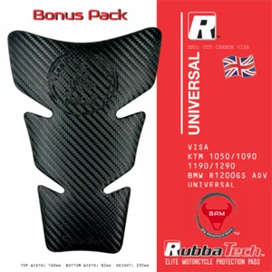 RubbaTech universal motorcycle VISA rubber tank pad - bonus bundle pack - Picture 1 of 5