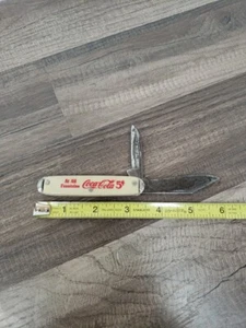 VINTAGE COCA COLA TASCHENMESSER - AT ALL FONTÄNEN 5 Cent - Bild 1 von 11