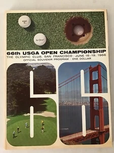 1966 US Open Golf Program Olympic Club Arnold Palmer - Picture 1 of 3