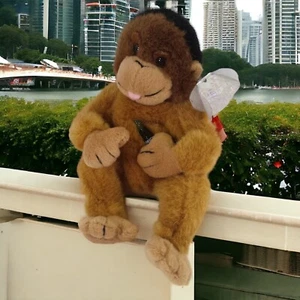 1999 Coca Cola International Collection Orany Singapore Monkey Plush Toy w/Tags - Picture 1 of 8