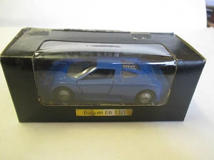 Bugatti EB 110 Bleu Shell Modèle pourvu d'un mécanisme à rétrofriction 1/40 - Picture 1 of 2