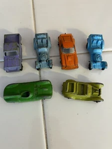Vintage Lot Of  6 Tootsie Toys Diecast Metal Cars Various Years - Picture 1 of 12